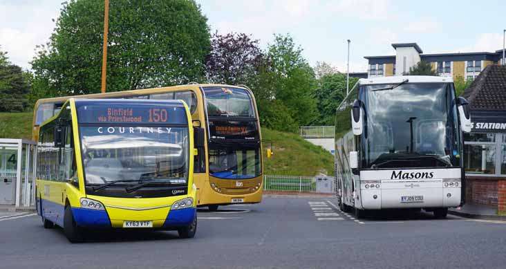 Courtney Optare Solo SR KY63VTF & Reading Buses ADL Enviro400 Lion 215